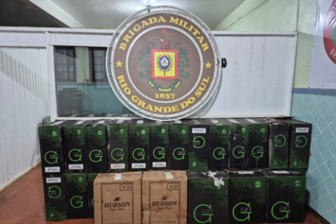 Mais de 15 mil maços de cigarros de origem estrangeira foram apreendidos em Crissiumal