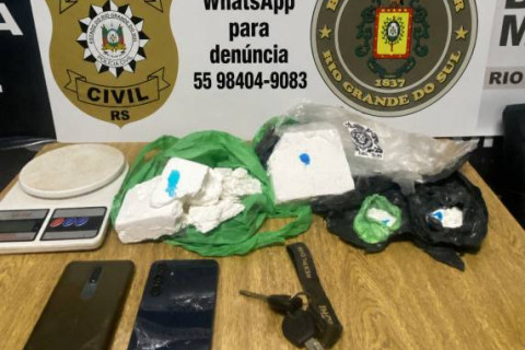 Ação conjunta prende casal por tráfico de drogas em Três de Maio