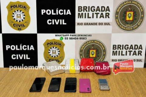 Polícia Civil e Brigada Militar prendem quatro por tráfico de drogas em Três de Maio