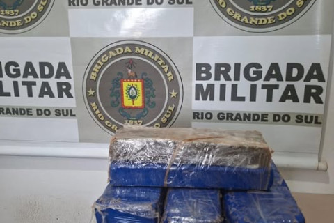 Homem é preso com 14 tabletes de maconha em Crissiumal