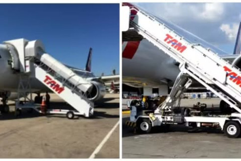 Mulher morre após cair de escada durante desembarque de avião em Congonhas