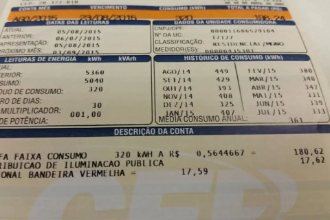 Consumidor pagará menos na conta de luz em janeiro