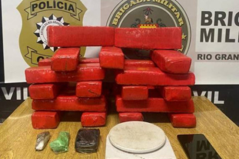 Homem é preso em São José do Inhacorá com mais de 10 quilos de maconha
