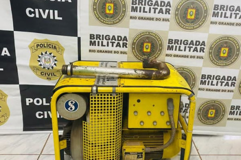 BRIGADA MILITAR E POLÍCIA CIVIL RECUPERAM GERADOR FURTADO DE CAMINHÃO DOS BOMBEIROS EM HORIZONTINA